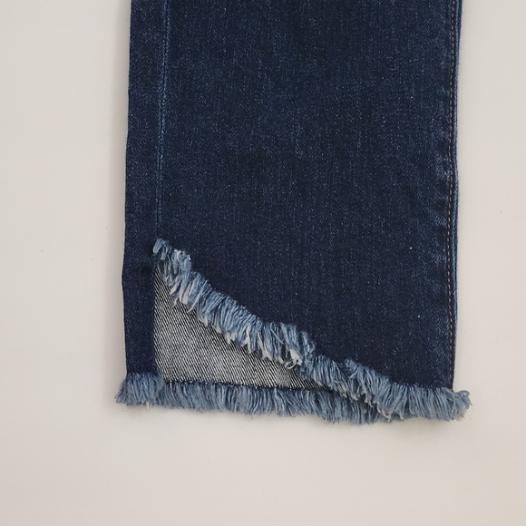 Loft Outlet Petite Slit Frayed Women's High Rise Straight Leg Jeans Size P6 - Picture 4 of 6